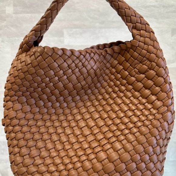 NWT! Ajidou woven vegan leather boho shoulder bag and wristlet - Picture 3 of 14